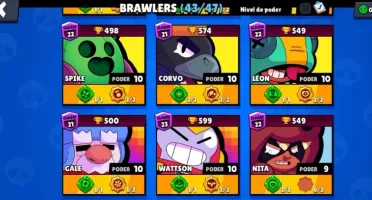 conta brawl star vom 43 brawlers
