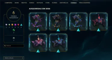 Platina 2 com 35 Champs e 5 Skins