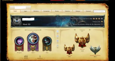 CONTA DE LEAGUE OF LEGENDS LEVEL 30 ( S6 SILVER) PROMOÇÃO