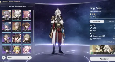 Lvl42 Jing Yuan + cone, Bronya + cone da Himeko