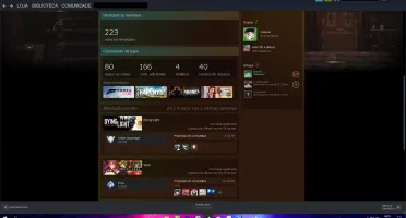 CONTA STEAM LEVEL 45 COM 80 JOGOS E VÁRIAS INSIGNIAS