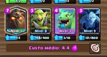 Conta Clash Royale LVL9 + ARENA 10 + 5 LENDÁRIAS + 700 GEMAS