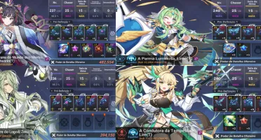 V>Conta Grand Chase Mobile Level 164 + IO Traje de Banho
