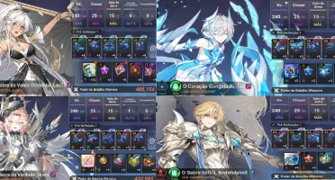 V>Conta Grand Chase Mobile Level 164 + IO Traje de Banho