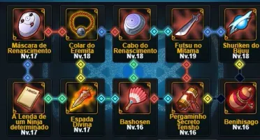 CONTA NARUTO ONLINE 69K DE FC TOP D+