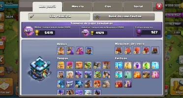 CV13 FULL+VILA DO CONSTRUTOR FULL+1150 GEMAS + CARIAS SKINS