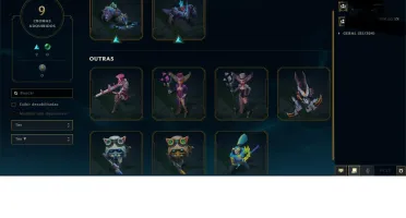 Conta do lol Ouro 2 com skin do heimer invasor marciano