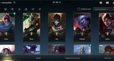 Conta Wild Rift Bastante Skins