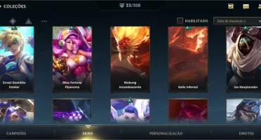 Conta Wild Rift Bastante Skins