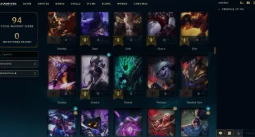 Conta LOL Platina 1 MMR Alto Ezreal Pulsefire 46 Champ