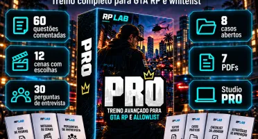 GTA RP | Treino de Whitelist + PDFs e Studio | RP LAB