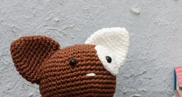 Cachorro Bola em amigurumi