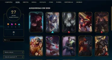 Conta Lol level 139,5 Skins Lendárias Gold4, MMrGOLD