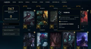 Conta Lol level 139,5 Skins Lendárias Gold4, MMrGOLD