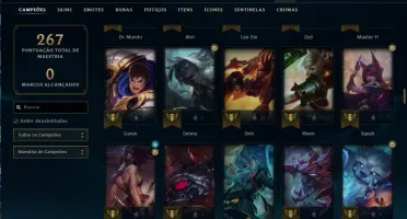 Conta Lol level 139,5 Skins Lendárias Gold4, MMrGOLD