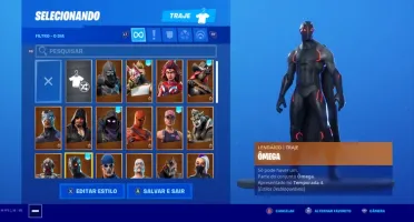 Conta fortnite ômega e emotes raros com salve o mundo