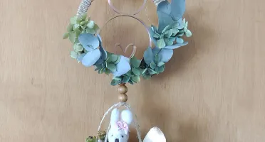 Arranjo de Porta - Coelho 3d