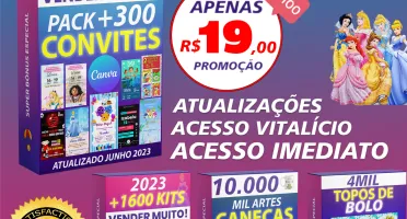 Kit 2022 Festa Prontas Corte Silhouette + 4 Kit da Sua Escol