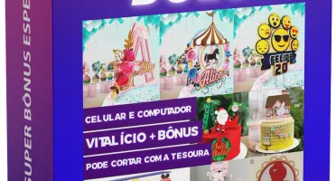 Kit 2022 Festa Prontas Corte Silhouette + 4 Kit da Sua Escol