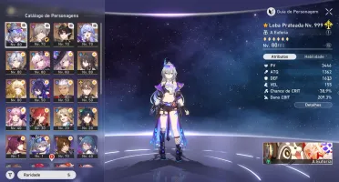 Conta Honkai Star Rail Phainon Noite Eterna Loba999 12k jade