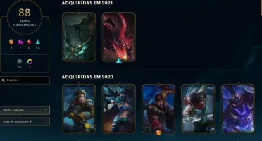 Conta Lol plat 4 88 skins (1 ultimate)  112 campeões