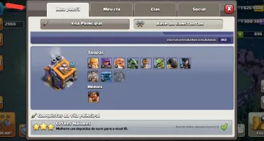 CV12 SEMI FULL CLASH OF CLANS 6 CONSTRUTOR 10 SKINS PAISAGEM