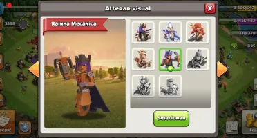CV12 SEMI FULL CLASH OF CLANS 6 CONSTRUTOR 10 SKINS PAISAGEM
