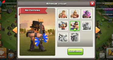 CV12 SEMI FULL CLASH OF CLANS 6 CONSTRUTOR 10 SKINS PAISAGEM