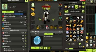 Dofus touch cra lv 191 scrolado server brutas