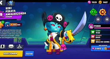 Conta Braw Star 77 Brawlers
