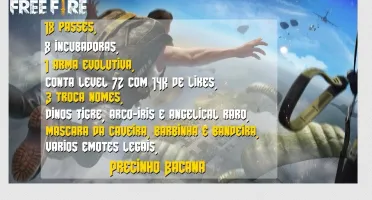 Conta Free Fire Gemada