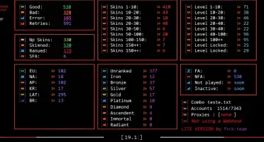 Valorant Checker – Captura De Contas Nfa E Fa ✅ Com Brinde