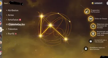 GENSHIN IMPACT level 44 com 52 resinas frágeis
