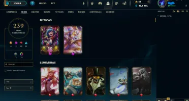 Conta Lol 244 Skins Plat 2