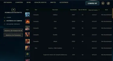 Conta Prata 1 De League of legends