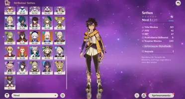 Conta Genshisn com 25 personagem 5* e muito mais