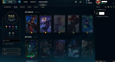 CONTA COMPLETA - ALL CAMP / 280 SKINS(VAYNE, UDYR E EZREAL)