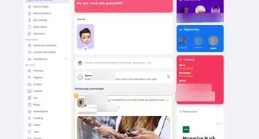 Plataforma de Rede Social Profissional monetizada Com Planos