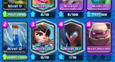 Conta CR e COC|5 ANOS|NÍVEL 12 e CV 11|5400 TROFÉUS|