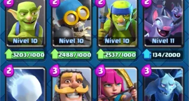 Conta CR e COC|5 ANOS|NÍVEL 12 e CV 11|5400 TROFÉUS|