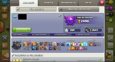 VENDO CONTAS CLASH OF CLANS CV 9 SEMIFULL CC6 CLASH ROYALE10