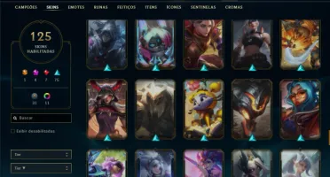 Ferro 1 com 91 Champs e 125 Skins + 4 Prestigios