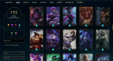 Ferro 1 com 91 Champs e 125 Skins + 4 Prestigios