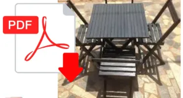 Projeto Mesa E Cadeira Dobrável De Bar Português + Brindes