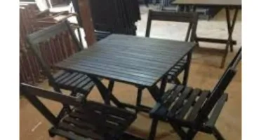 Projeto Mesa E Cadeira Dobrável De Bar Português + Brindes