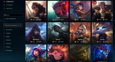 Conta League Of Legends Unranked 63 Skins "full" champ