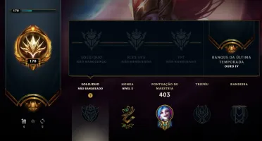 Conta League Of Legends Unranked 63 Skins "full" champ