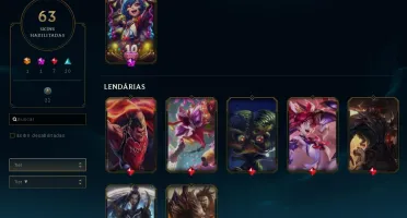 Conta League Of Legends Unranked 63 Skins "full" champ