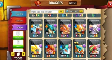 Conta Dragon Cityđ„ +200 Gemas | Muito Ouro | DragĂ”es Raros