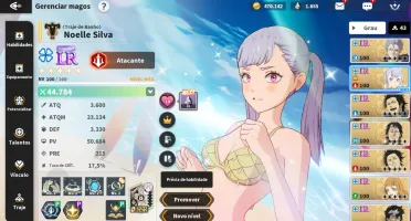 Conta Black Clover Mobile - Noelle 5* + 13 personagens SSR